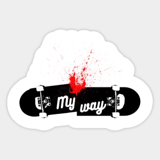 my way Sticker